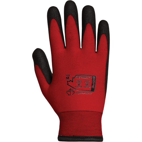 Gants doubl&eacute;s pour l'hiver Dexterity, 10/T-Grand, R&ecirc;vetement PVC, Calibre 15, Enveloppe en Nylon Sécurité Médic