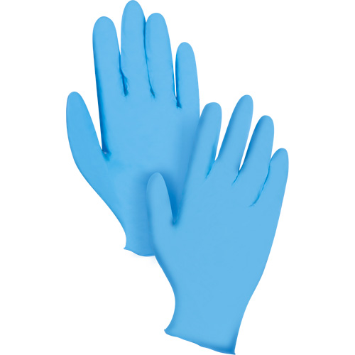 Gants jetables KeepKleen, T-Grand, Nitrile, 8 mils, Sans poudre, Bleu Sécurité Médic
