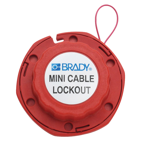 Mini Cable Lockout, 8' Length Sécurité Médic