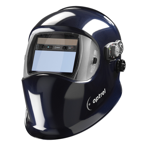 E684 Welding Helmets, 4.25" L x 2" W View Area, 4/5 - 13 Shade Range, Blue Sécurité Médic