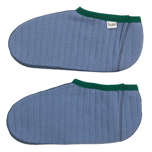 Chaussons pour bottes en caoutchouc, Hommes, T-Grand, Bleu/Vert, Coton/Molleton Sécurité Médic