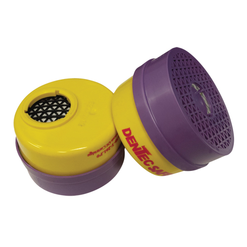 Respirator Cartridge, Combination Gas/Vapour Cartridge and Particulate Filter, Acid Gas/Organic Vapour/P100 Filter Sécurité Médic