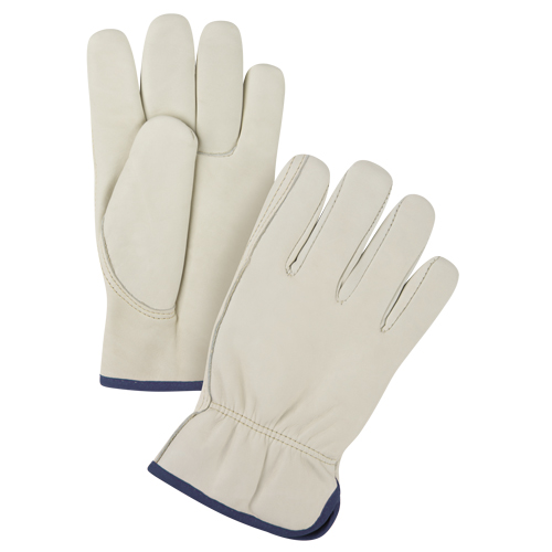 Premium Winter-Lined Driver's Gloves, X-Large, Grain Cowhide Palm, Fleece Inner Lining Sécurité Médic