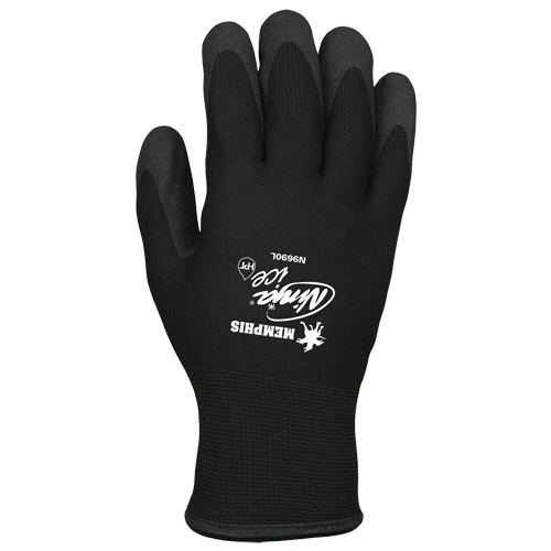 Gants N9690 Memphis Ninja Ice, 9/Grand, R&ecirc;vetement PVC, Calibre 15, Enveloppe en Acrylique/Tissu &eacute;ponge Sécurité Médic