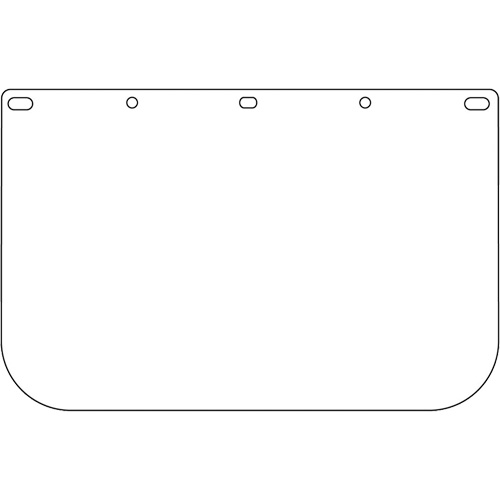 Dynamic Die Cut Faceshield Visor, PETG, Clear Tint Sécurité Médic
