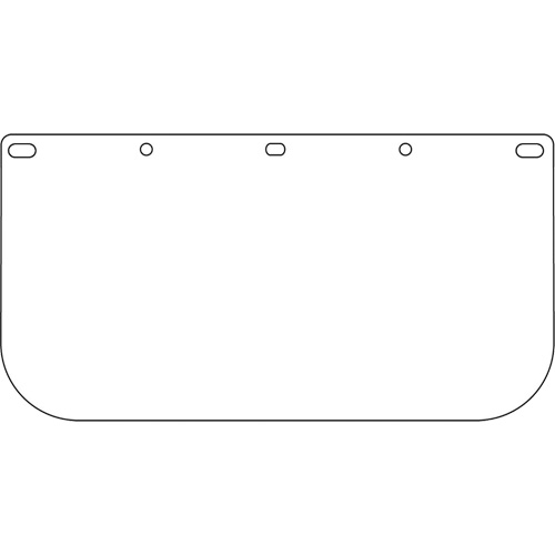 Dynamic Faceshield Visor Window, PETG, Clear Tint Sécurité Médic