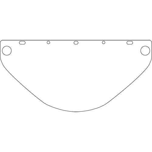 Dynamic Die Cut Faceshield Visor, PETG, Clear Tint Sécurité Médic