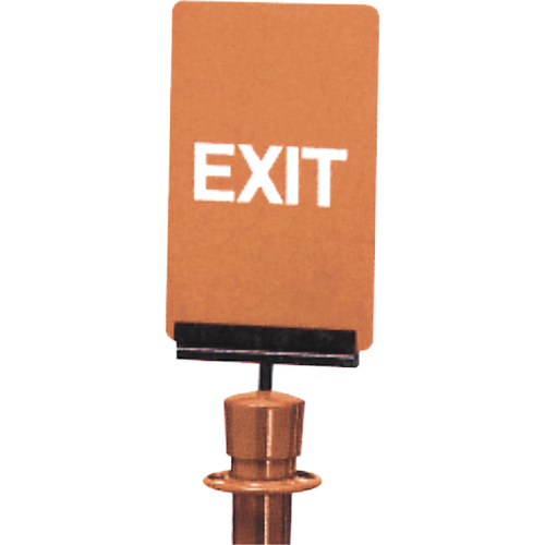 "Exit" Crowd Control Sign, 11" x 7", Plastic, English Sécurité Médic