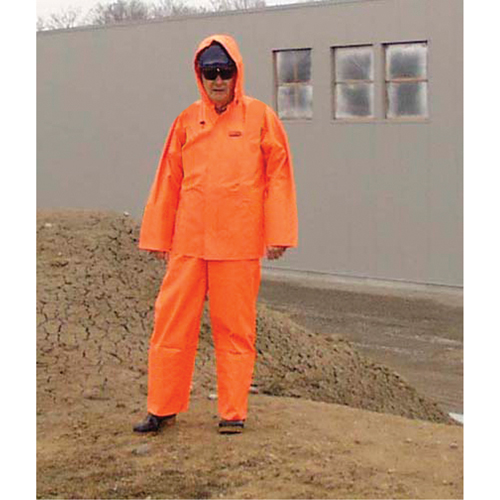 V&ecirc;tements imperm&eacute;ables Hurricane ignifuges et r&eacute;sistants &agrave; l'huile, v&ecirc;tements imperm&eacute;ables, 4T-Grand, Orange haute visibilit&eacute; Sécurité Médic