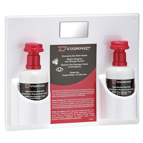 Douche oculaire &agrave; utilisation unique avec solution isotonique Dynamic, Double Sécurité Médic