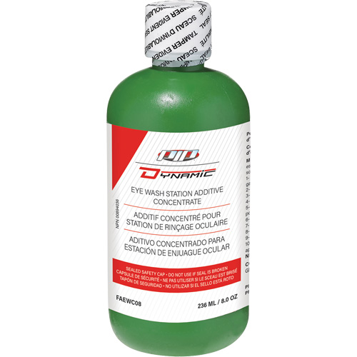 Additif concentr&eacute; pour douche oculaire Dynamic, Bouteille Plein, 8 oz Sécurité Médic