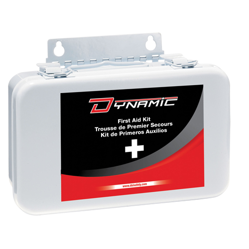 Trousse de premiers soins pour auto Dynamic, Dispositif m&eacute;dical Classe 1, Boîte en m&eacute;tal Sécurité Médic