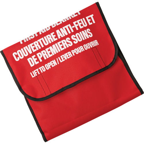 Dynamic Fire Blanket with Nylon Pouch Holder, Wool, 60"L x 71"W Sécurité Médic