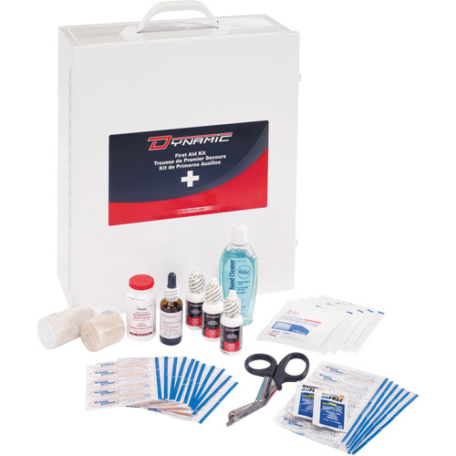 Dynamic General-Purpose Industrial First Aid Kit, Class 1 Medical Device, Metal B Sécurité Médic