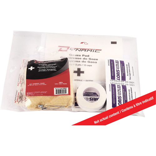 Dynamic First Aid Kit Refill, Meets CSA Z1220-17 Type 2 Low-Risk Environment, Small (2-25 Workers), Class 1 Sécurité Médic