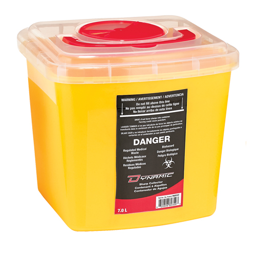Contenant Sharps Dynamic, Capacit&eacute; de 7 L Sécurité Médic