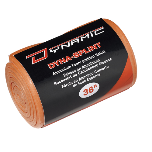 Dynamic Splint, Multipurpose, Aluminum Foam Padded, 36", Class 1 Sécurité Médic