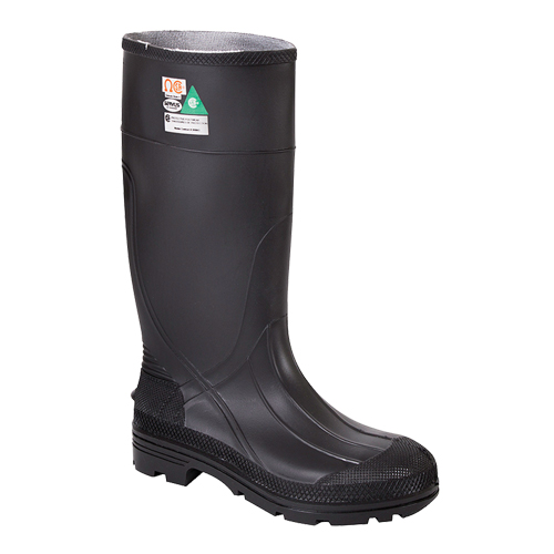 PRM II Safety Boots, PVC, Steel Toe, Size 7, Puncture Resistant Sole Sécurité Médic