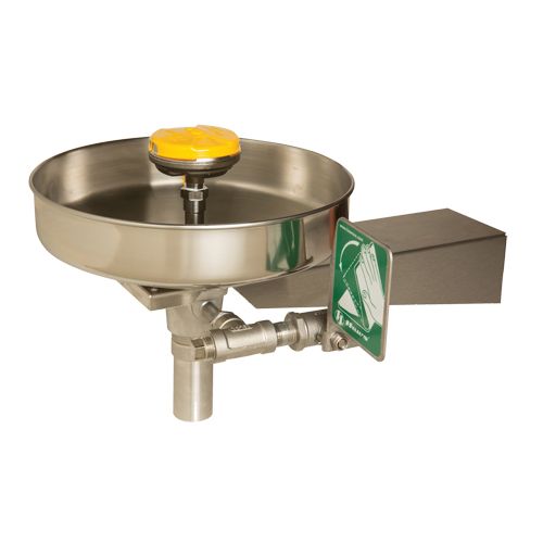 Eye/Face Wash Station, Wall-Mount Installation, Stainless Steel Bowl Sécurité Médic