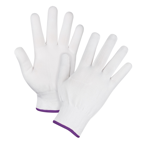 Gants tricot&eacute;s sans couture, Polyester, Calibre 15, Dames/T-petit Sécurité Médic