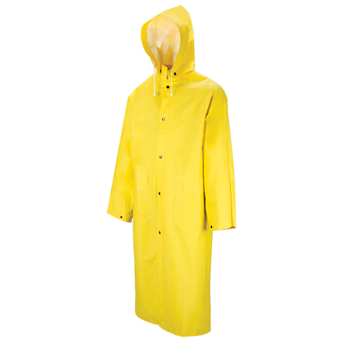 601 Tornado Long Rain Coat, Polyester/PVC, 4X-Large, Yellow Sécurité Médic