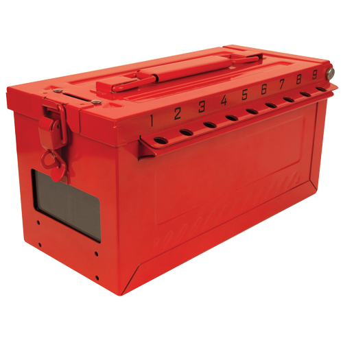 Petit boîtier verrouillable pour groupe, Rouge Sécurité Médic