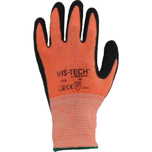 Gants r&eacute;sistant aux coupures Vis-Tech Y9294, Taille 6/T-petit, Calibre 13, Rev&ecirc;tement Polyur&eacute;thane, Enveloppe en Acier inoxydable, ANSI/ISEA 105 niveau 4 Sécurité Médic