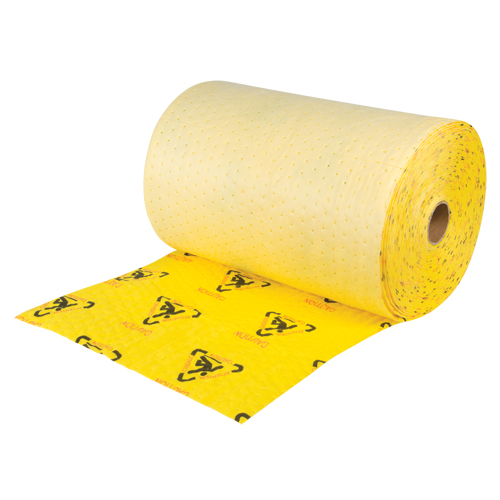 Premium Caution Rolls, Heavyweight, 150' L x 24" W, 37.6 gal. Absorbancy Sécurité Médic