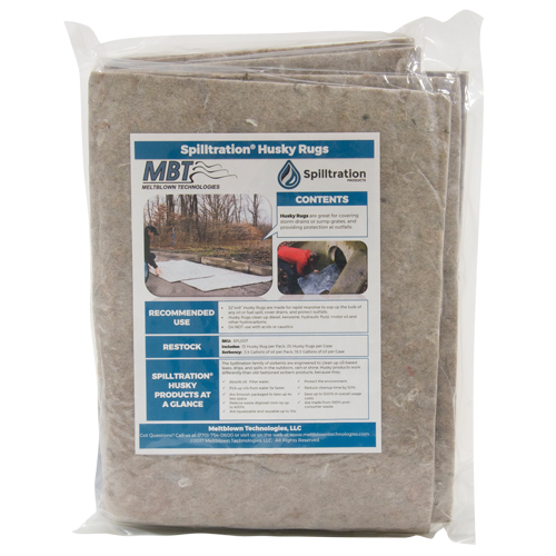 Spilltration Husky Rugs, 32" W x 4' L, Heavyweight Sécurité Médic