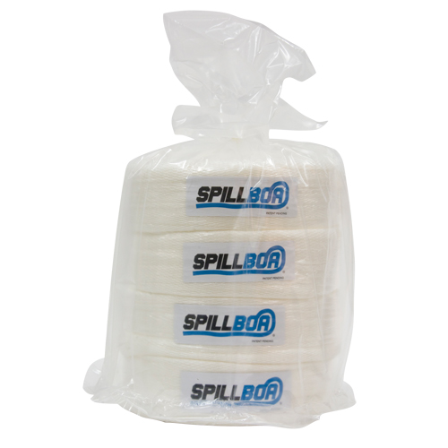 SpillBoa Bale, Oil Only, 25' L x 5" W, 28 gal. Absorbancy, 4 /Pack Sécurité Médic
