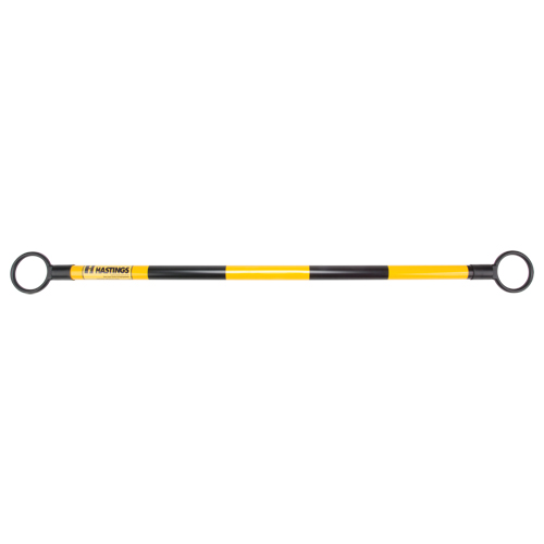 Telescopic Barricade Bar, 85" Extended Length, Black/Yellow Sécurité Médic