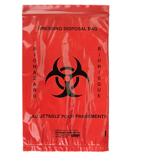 Dynamic Hazardous Waste Bags, Bio-Hazard, 9" L x 6" W, 2.0 mils Sécurité Médic