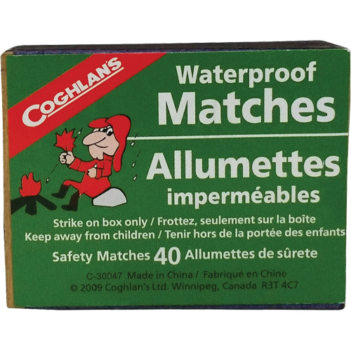 Allumettes imperm&eacute;ables Dynamic Sécurité Médic