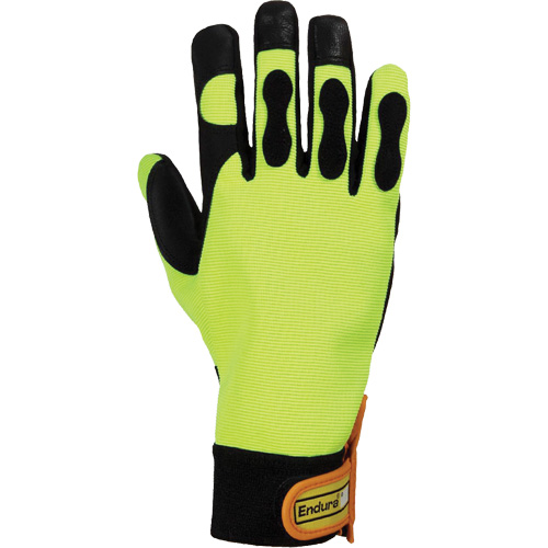 Gants pour scie &agrave; chaîne haute visibilit&eacute; Endura, Taille Grand/9, Paume Ch&egrave;vre Sécurité Médic