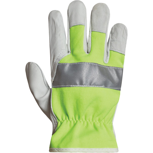 Endura&reg; Hi-Viz Reflective Driver's Gloves, 3X-Large, Grain Goatskin Palm Sécurité Médic