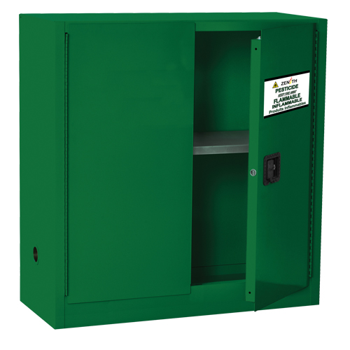 Armoire de rangement pour pesticides, 30 gal., 44" h x 43" l x 18" p Sécurité Médic
