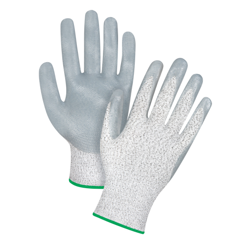 High-Performance Cut-Resistant Gloves, Size Medium/8, 13 Gauge, Nitrile Coated, HPPE Shell, ANSI/ISEA 105 Level 4/EN 388 Level 5 Sécurité Médic