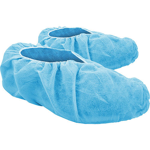 CoverMe Disposable Shoe Covers, Large, Polypropylene, Blue Sécurité Médic