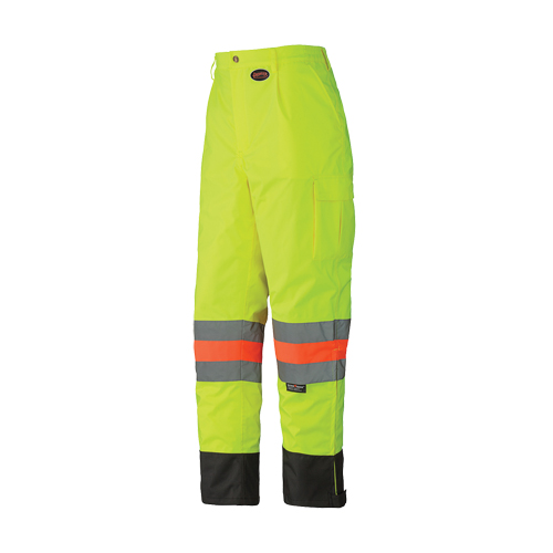 6039 Traffic Control Waterproof Safety Pant, Polyester, X-Small, High Visibility Lime-Yellow Sécurité Médic