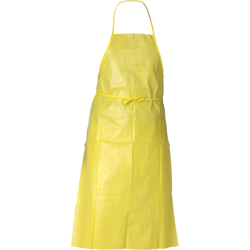 Tablier de protection contre la vaporisation de produits chimiques A70 KLEENGUARD, Poly&eacute;thyl&egrave;ne, 44" lo x 29" la, Jaune Sécurité Médic