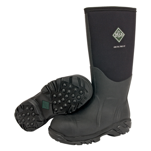 Bottes de travail pour les conditions extr&ecirc;mes Arctic Pro, Caoutchouc, Embout Acier, Pointure 8, Semelle R&eacute;sistant aux perforations Sécurité Médic