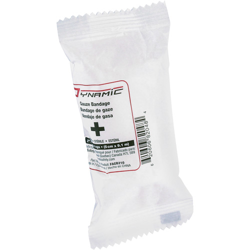Dynamic Gauze Bandages, Roll, 30' L x 2" W, Sterile, Medical Device Class 1 Sécurité Médic