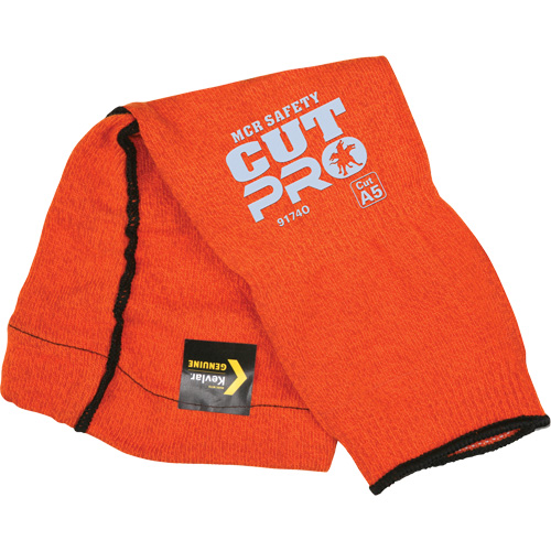Memphis&reg; Sleeves With Thumb Hole, Kevlar&reg;, 14", ASTM ANSI Level A5, Orange Sécurité Médic