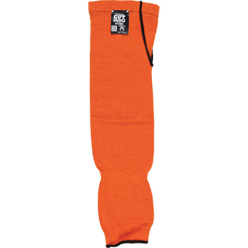Manches Memphis avec trou pour le pouce, Kevlar, 18", ASTM ANSI niveau A5, Orange Sécurité Médic