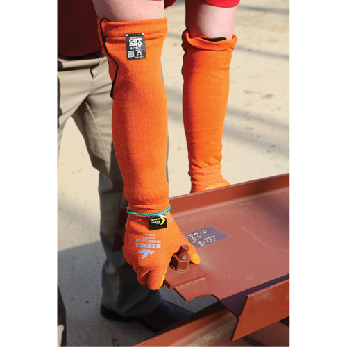 Memphis&reg; Sleeves, Kevlar&reg;, 18", ASTM ANSI Level A5, Orange Sécurité Médic