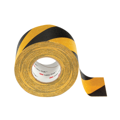Ruban antid&eacute;rapant Safety-Walk s&eacute;rie 600, 6" x 60', Noir & jaune Sécurité Médic