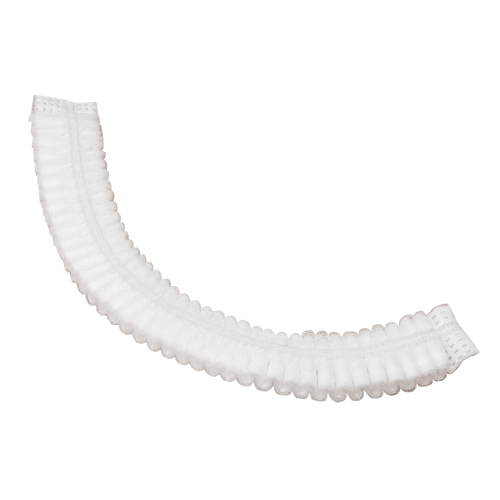 Bonnet bouffant pliss&eacute;, Polypropyl&egrave;ne, 21", Blanc Sécurité Médic