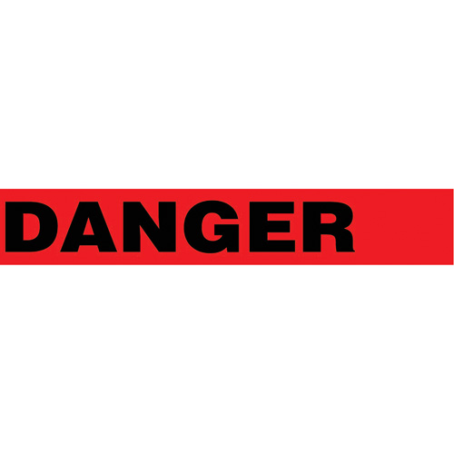 Floor Safety Tape, 3" x 54', Vinyl, Black/Red Sécurité Médic