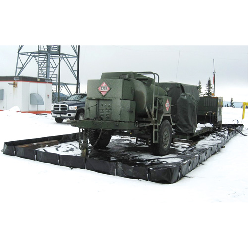 Barres L-Rod Insta-Berm, Capacit&eacute; 1122 gal. US, 10' la x 15' lo x 12" h, Support en L Sécurité Médic