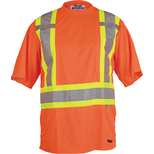 T-shirt de s&eacute;curit&eacute; Viking, Polyester, Petit, Orange haute visibilit&eacute; Sécurité Médic